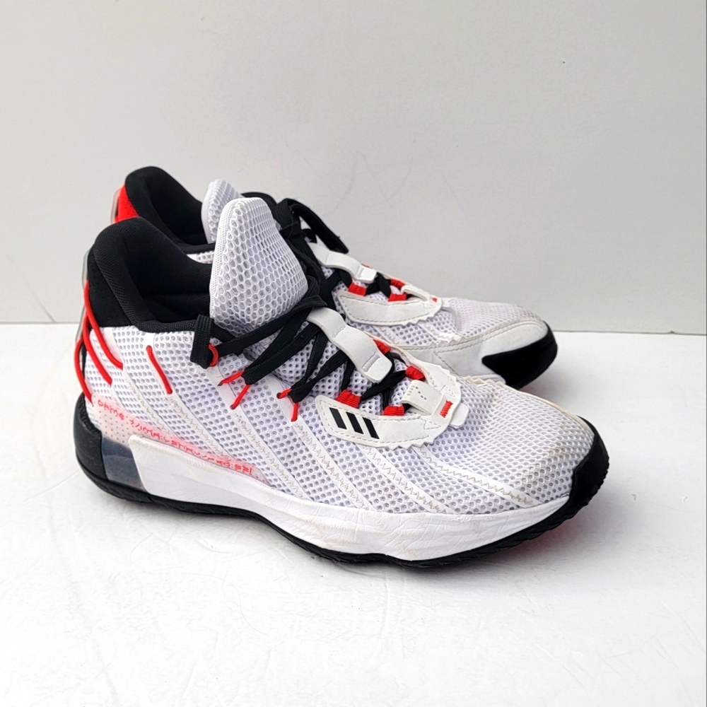 Adidas Dame 7 Damian Lillard Cloud White Mens H04387 size 7